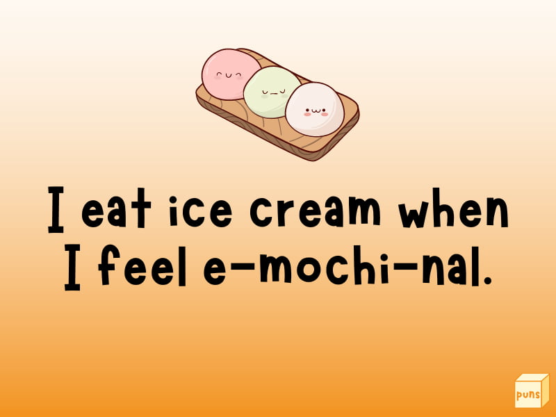 Three pieces of mochi ice cream.