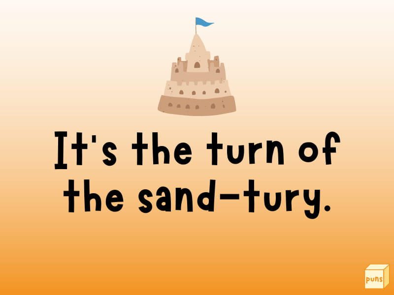 Sandcastle with a flag.
